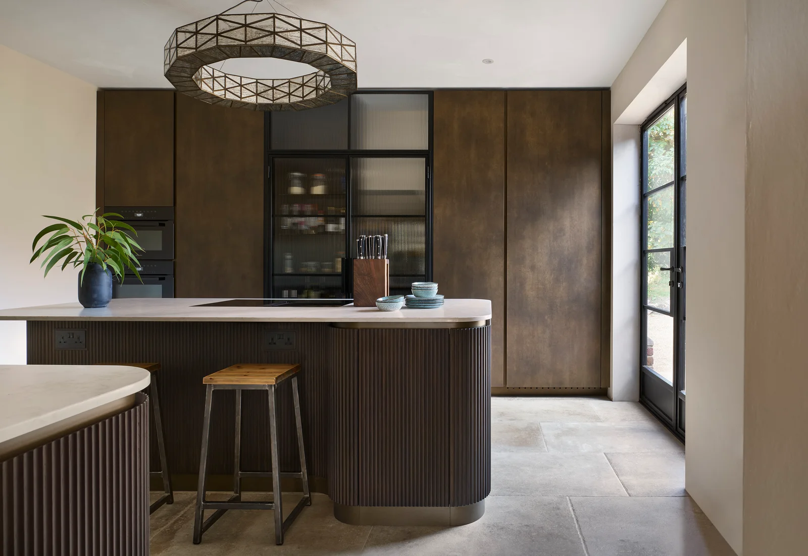Rural Retreat — Oxidised Bronze & Fluted Oak