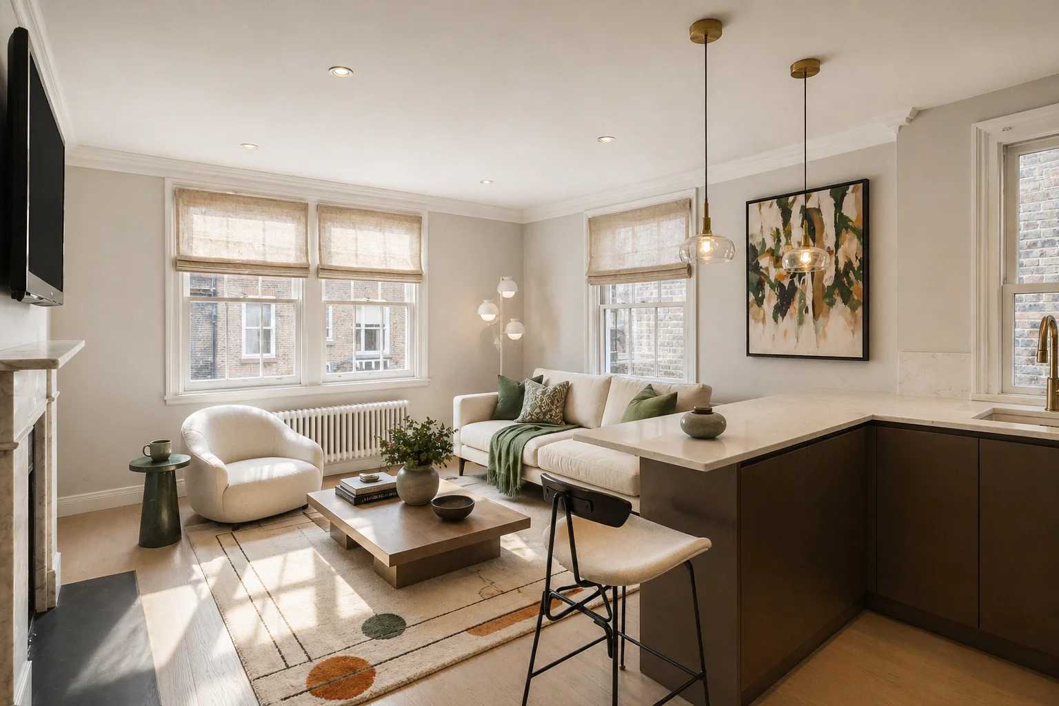 Open-plan living and kitchen — Inverness Terrace